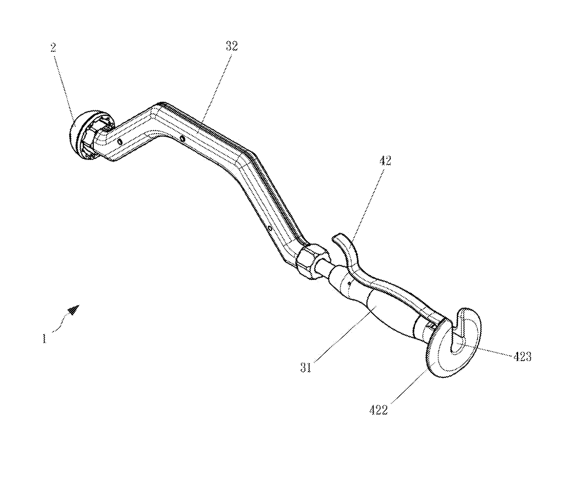 Surgical instrument for acetabular cup implantation