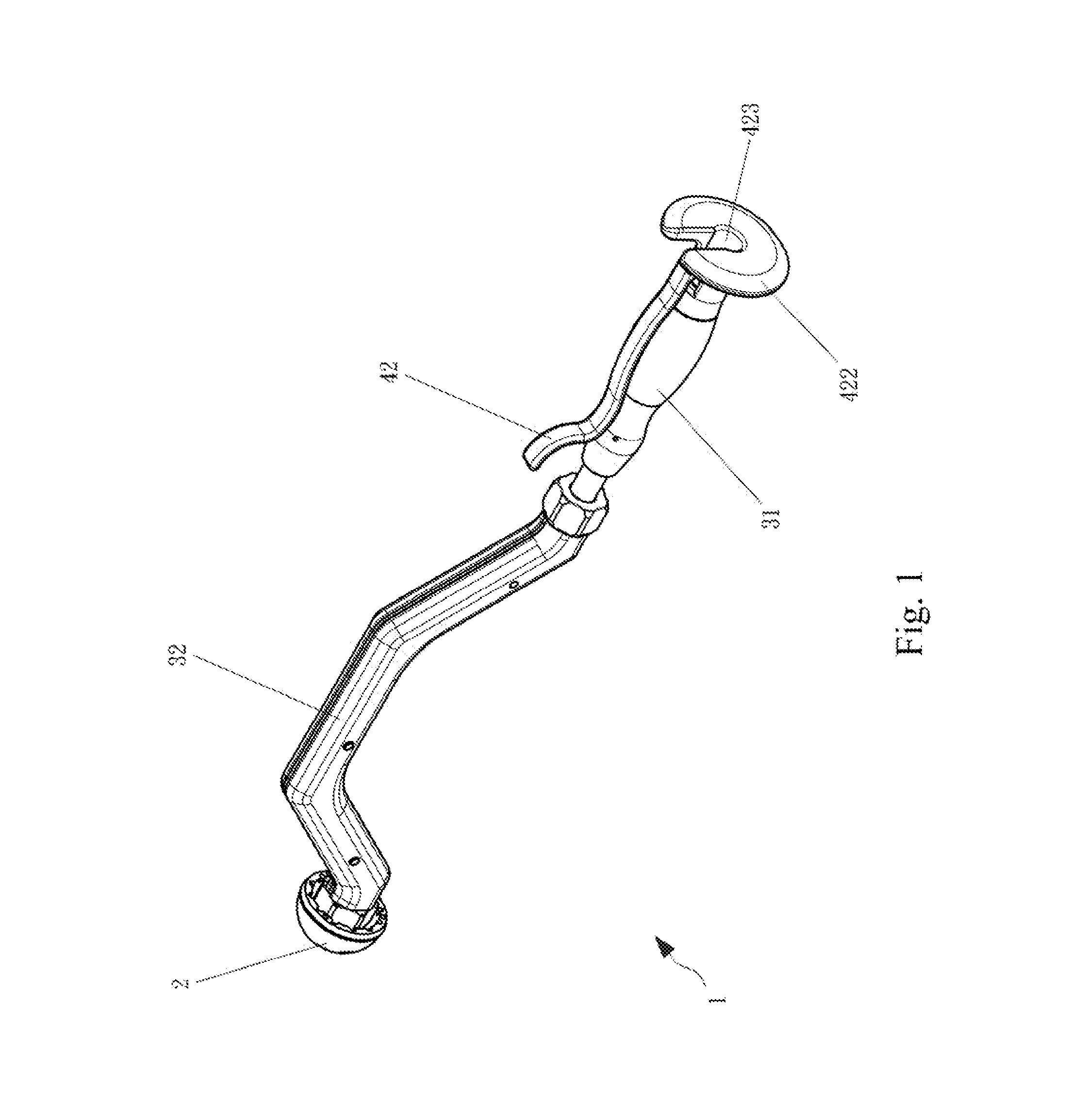 Surgical instrument for acetabular cup implantation