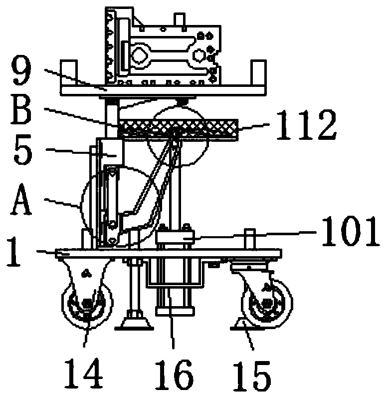 Adjusting mechanism of quenching frame for power generator cylinder head component machining