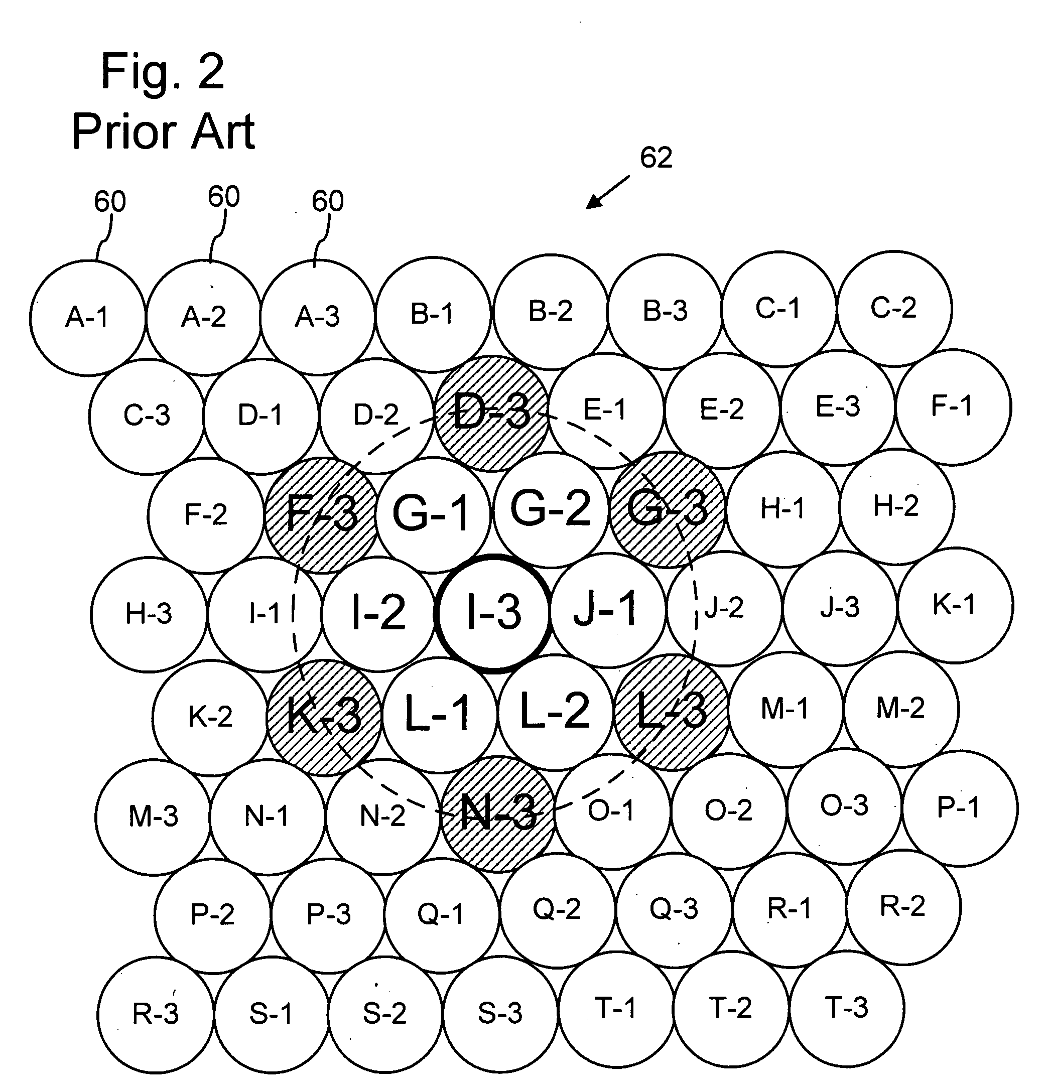 Offset satellite communication cell arrays with orthogonal polarizations