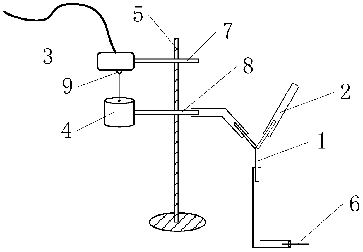 Combined device for tracing thoracic pressure of rabbit