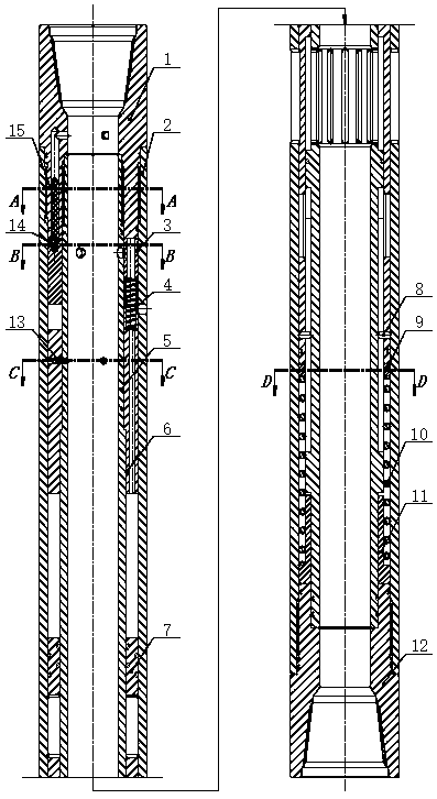 Sliding tool for opening without pitching pressure control