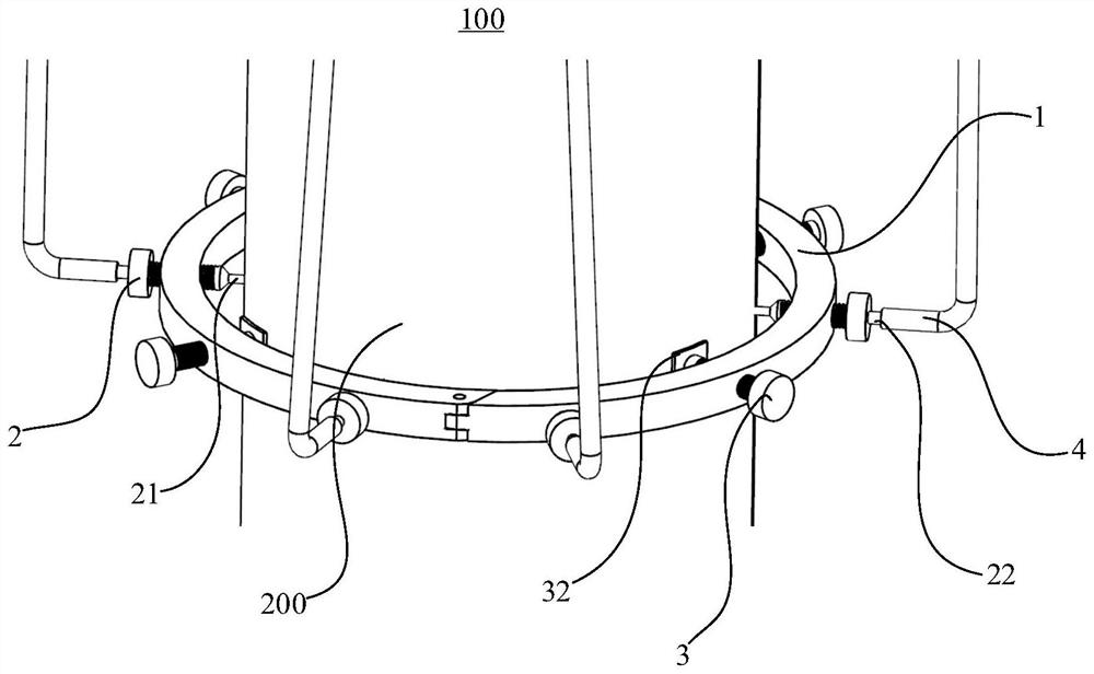 Tree injection treatment device