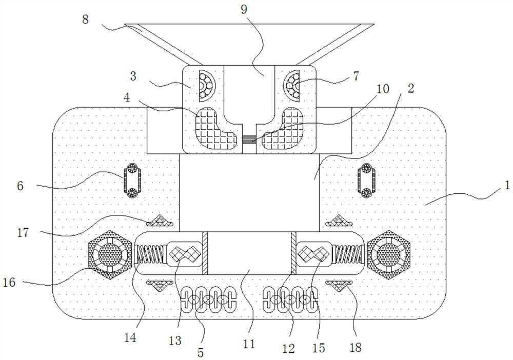 Automatic ejection device for mobile phone screen dispensing