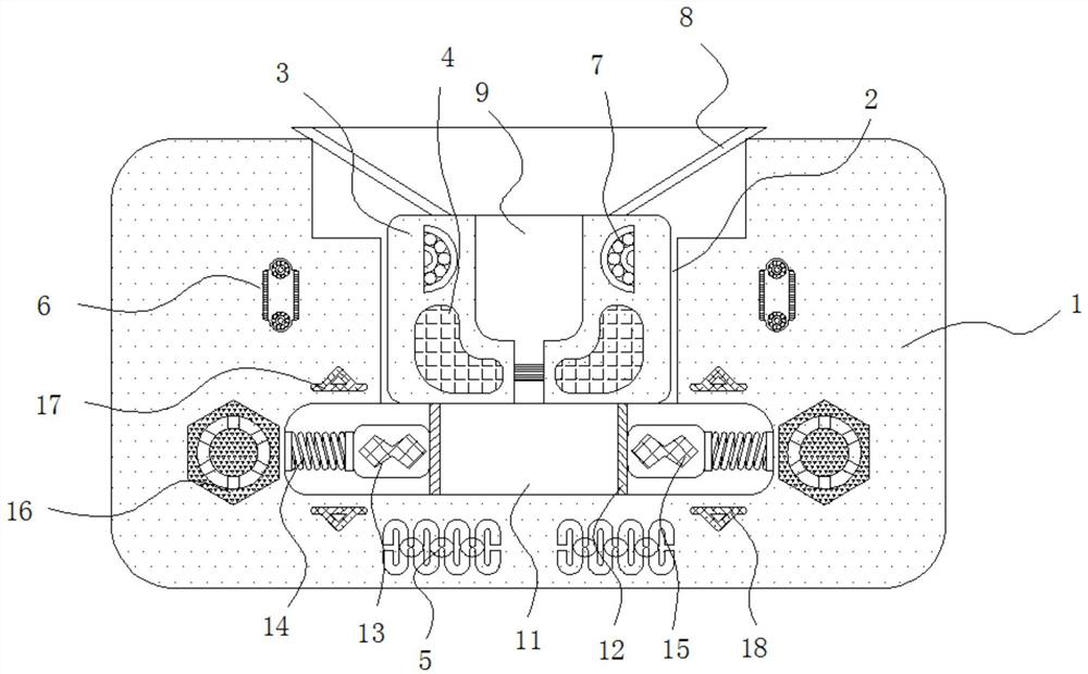 Automatic ejection device for mobile phone screen dispensing