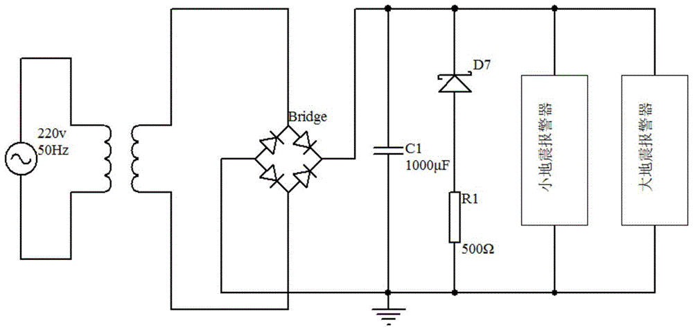 An all-round detection earthquake sensing and alarm device