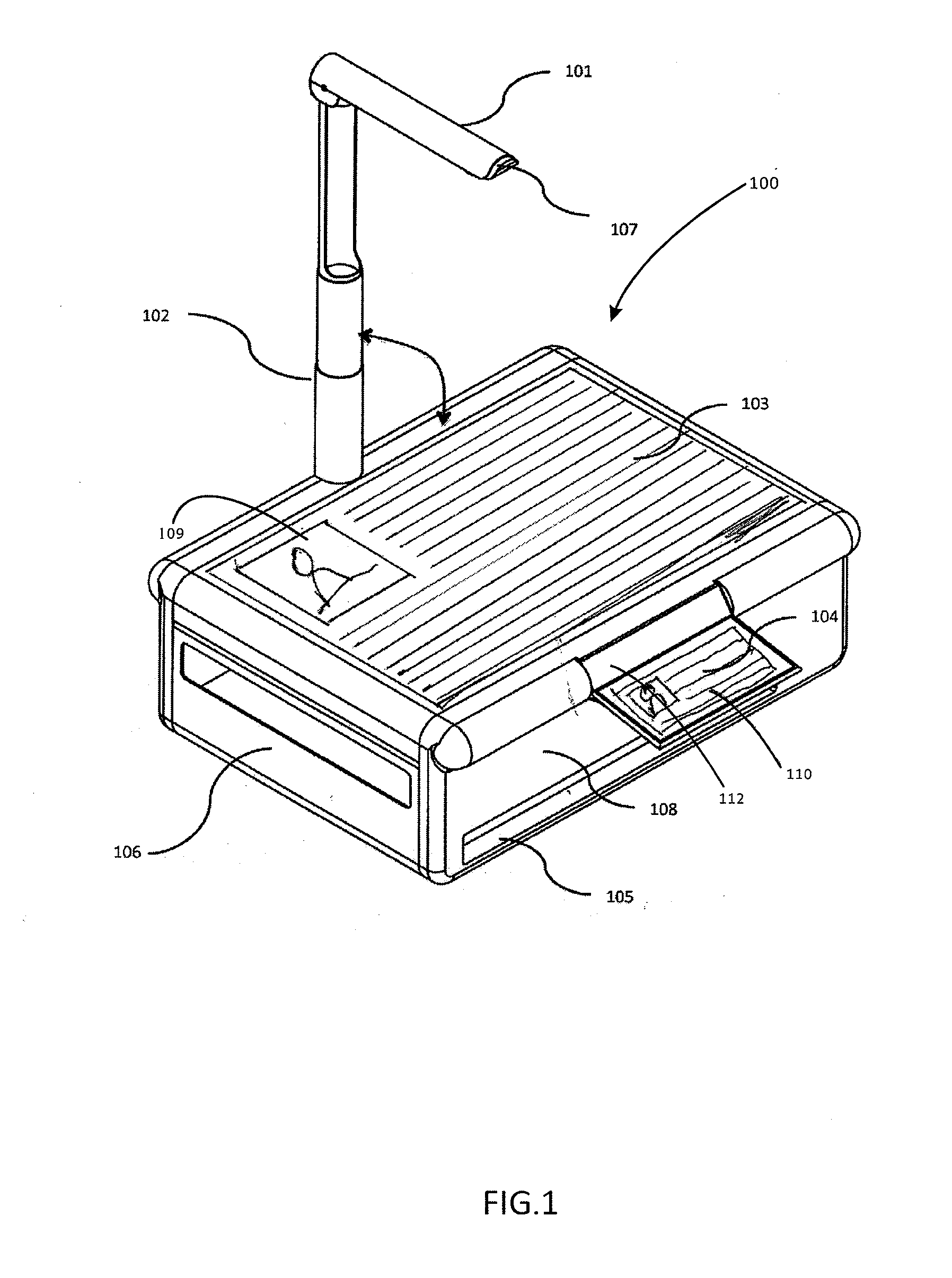 Document camera based multifunction scanner-copier-printer-fax with an automatic paper feeder