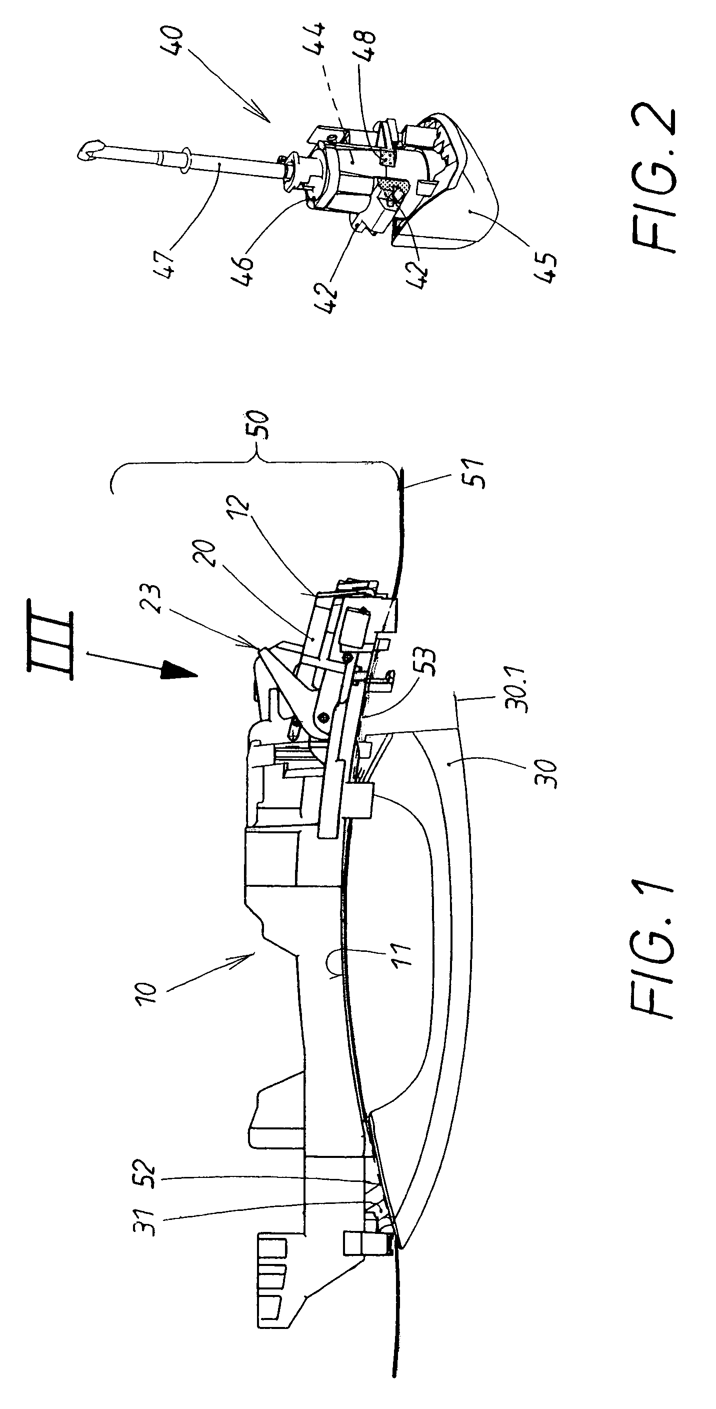 Actuating device for doors or hatches of vehicles