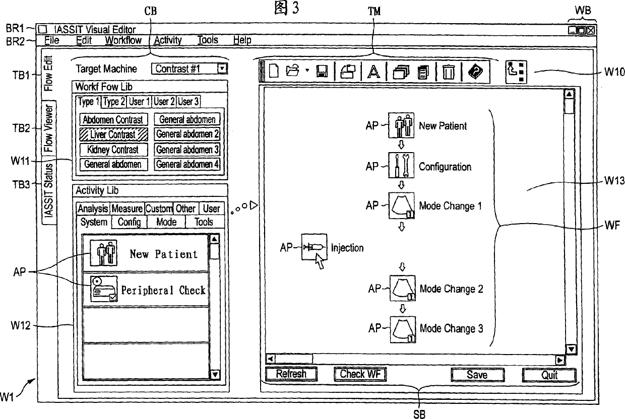 Ultrasonograph, work flow edition system, and ultrasonograph control method