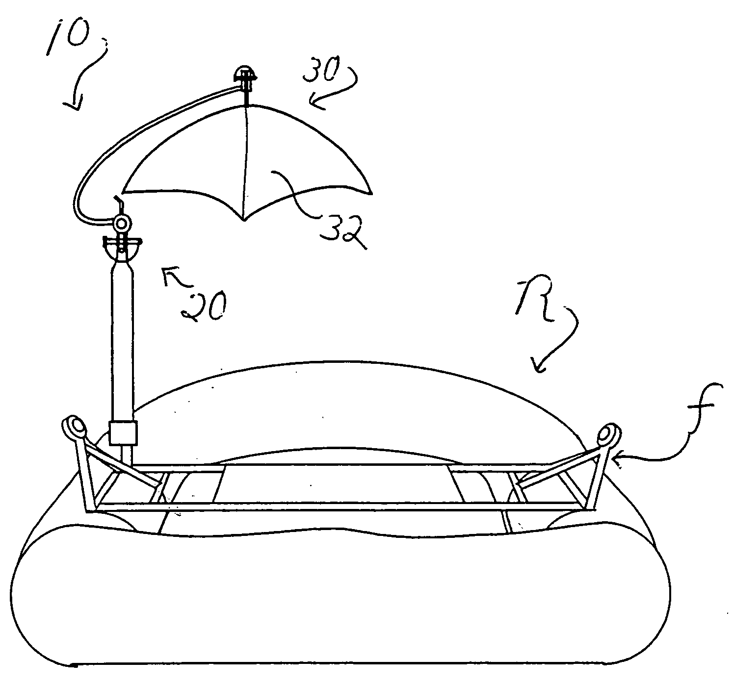 Quick set-up and take-down umbrella system