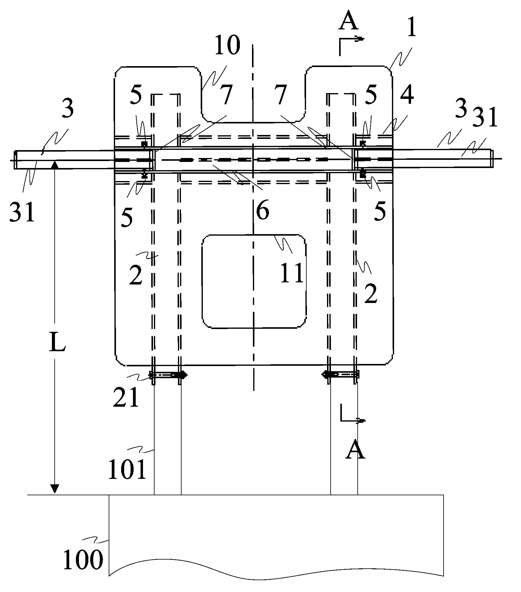 Transfer tool of forklift