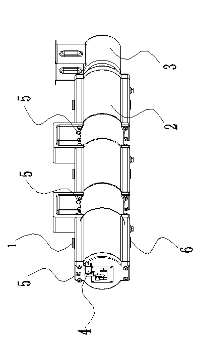 Inbuilt switch device of three-phase transformer