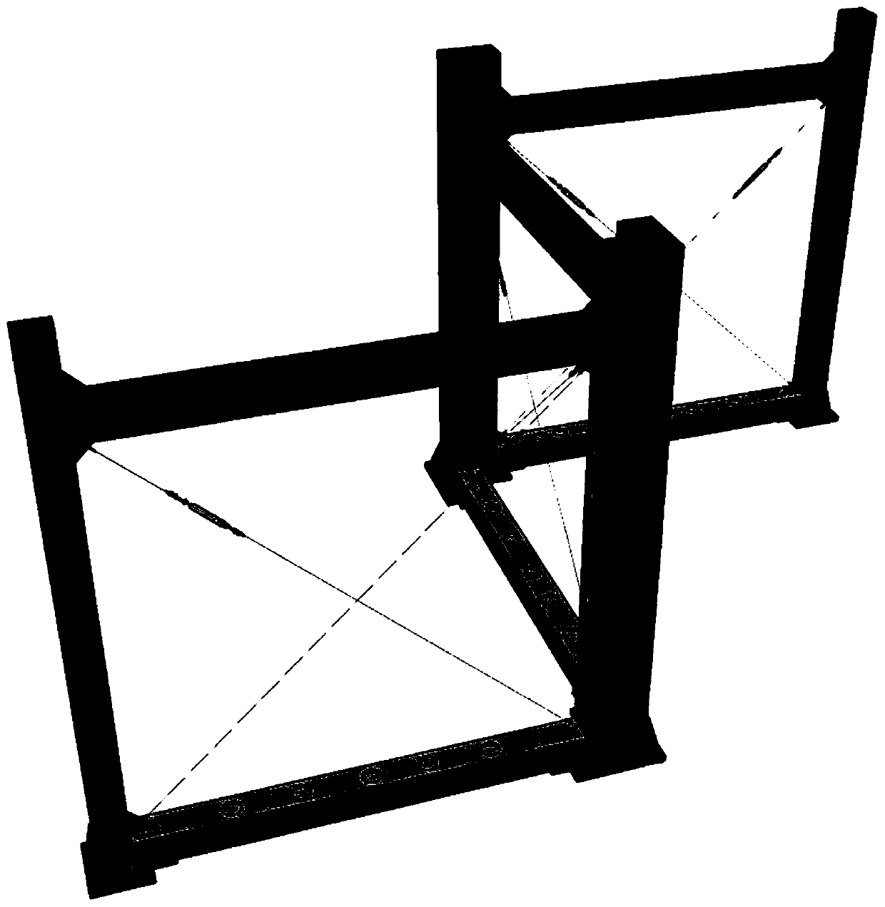 Light steel-steel rope-small-sized timber-composite board surface layer Z-shaped composite wall and making method