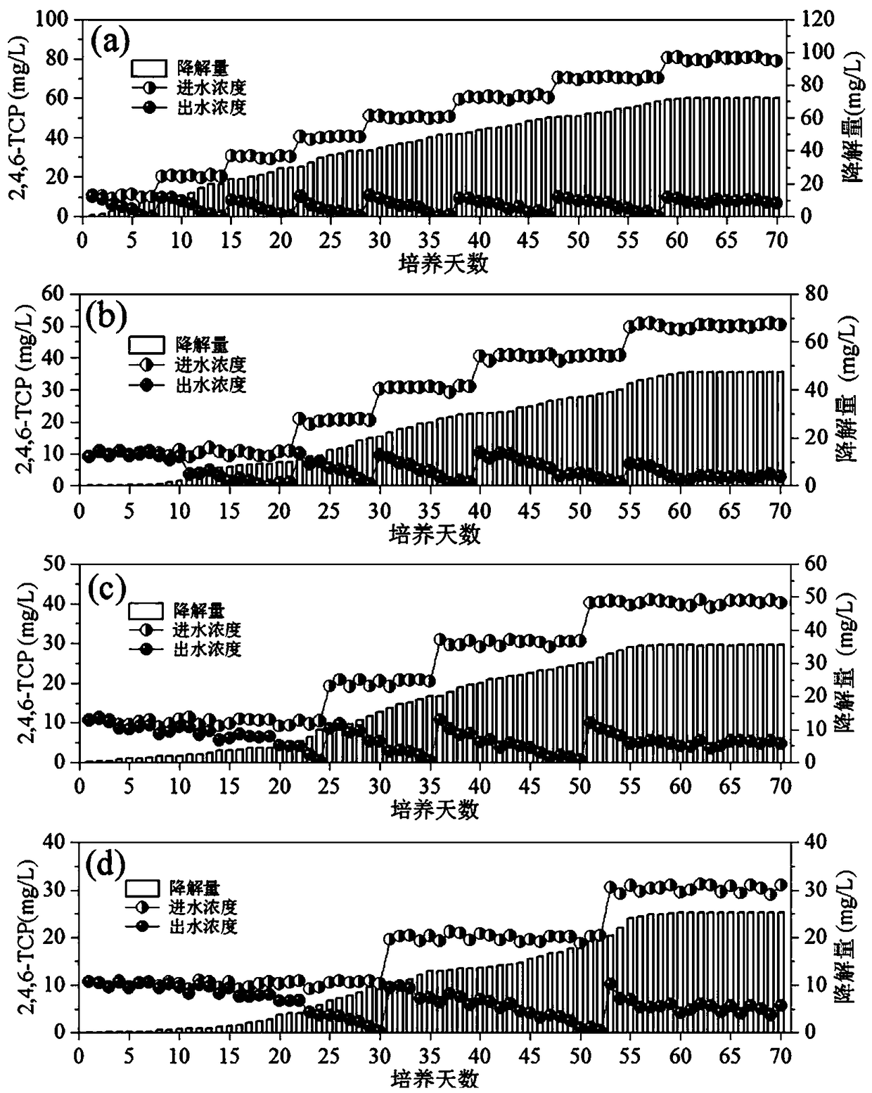 Method for quickly acclimating microorganism capable of degrading 2,4,6-trichlorophenol