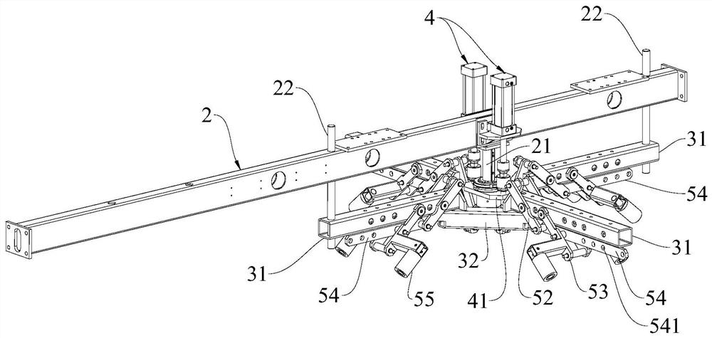 Brick side face arranging device