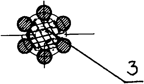 Anchor cable for cage-shaped mine and preparation method thereof