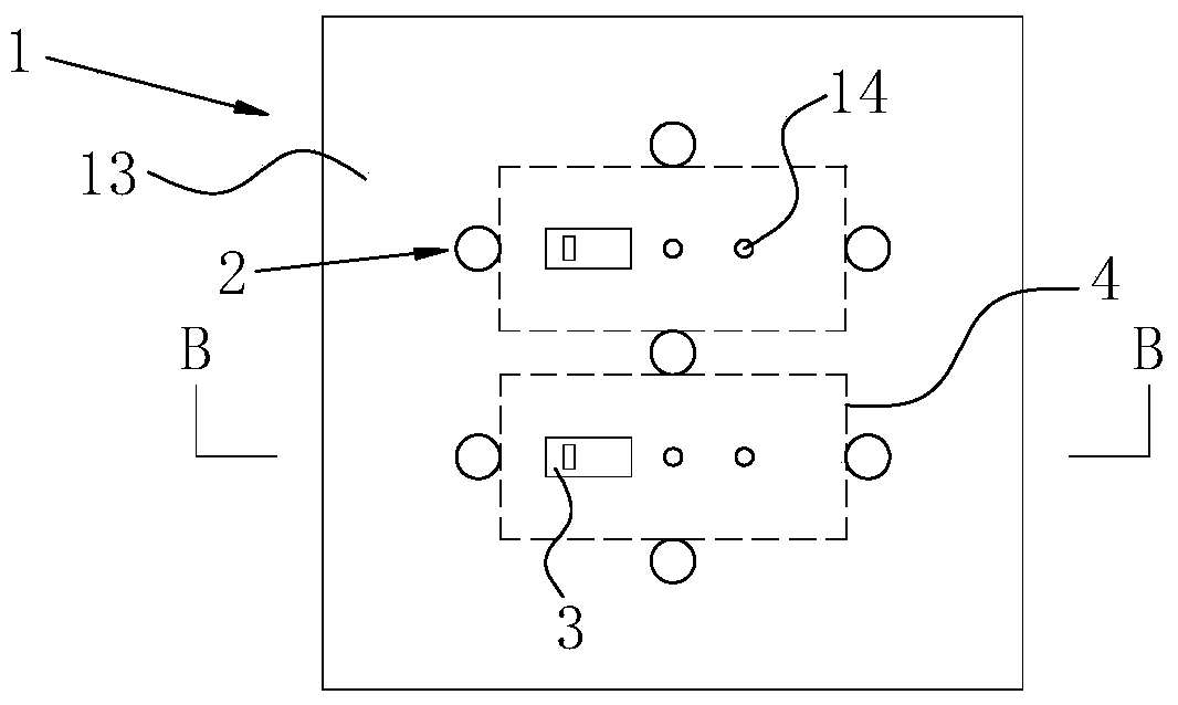 A glass screen screen printing jig, screen printing equipment and screen printing method