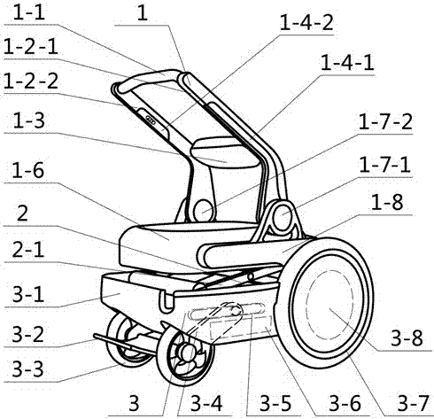 Foldable portable wheelchair