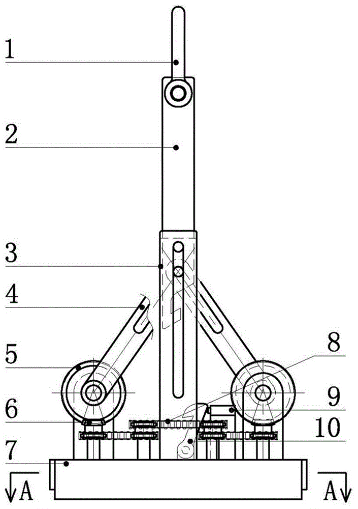 A magnetic circuit horizontal rotating lifting permanent magnet