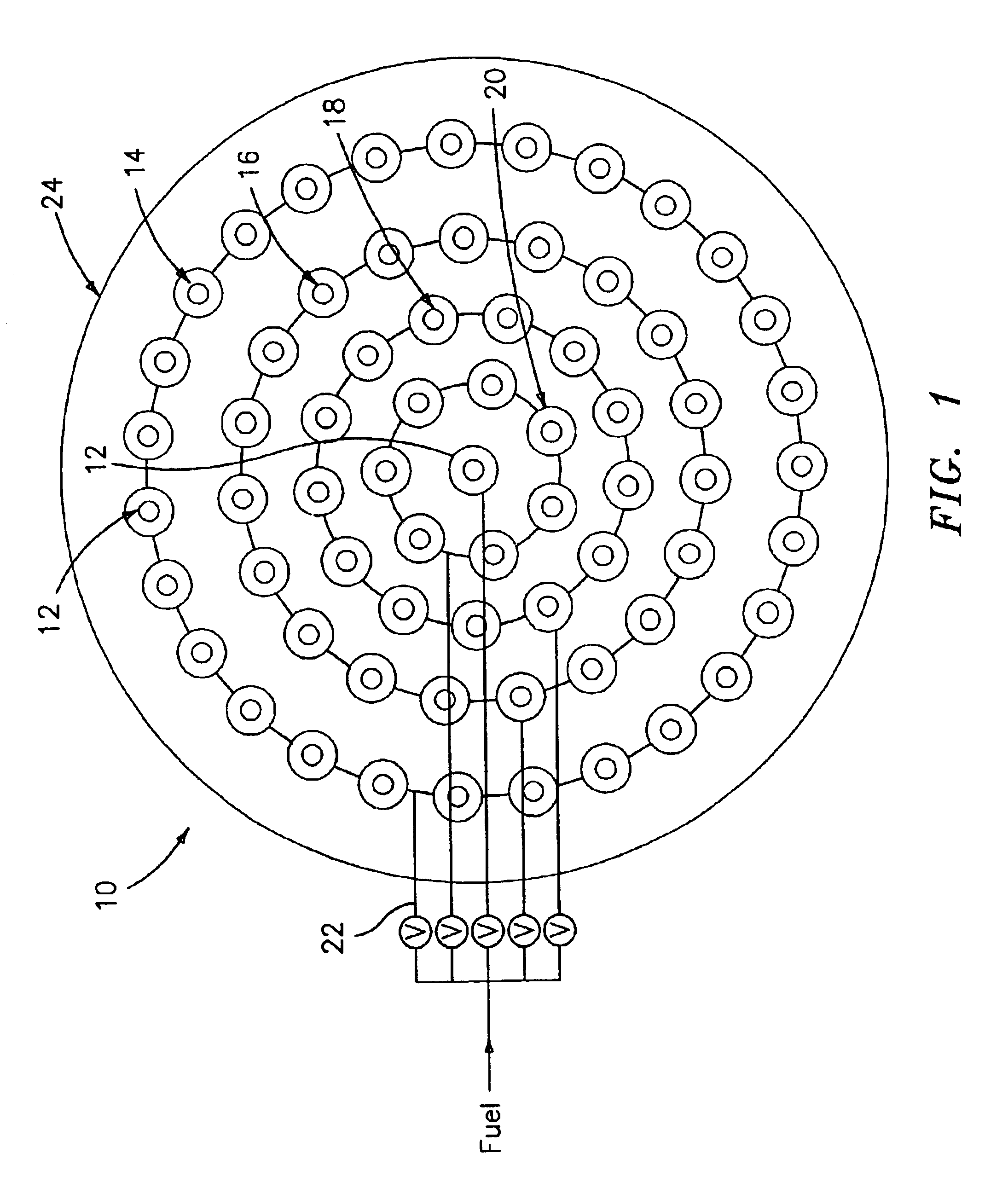 Multi-point staging strategy for low emission and stable combustion