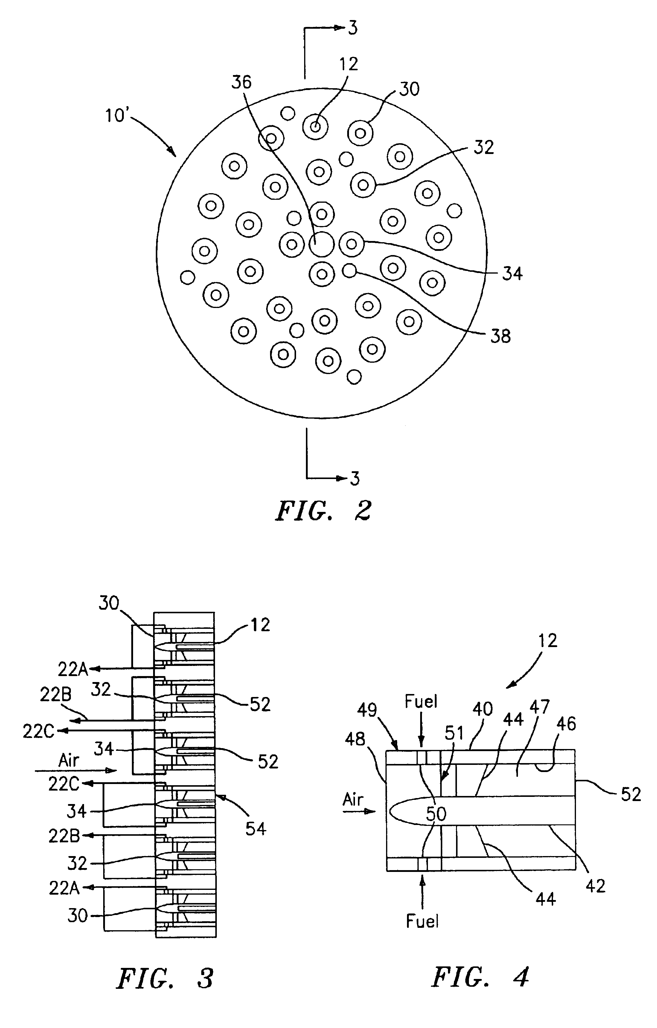 Multi-point staging strategy for low emission and stable combustion