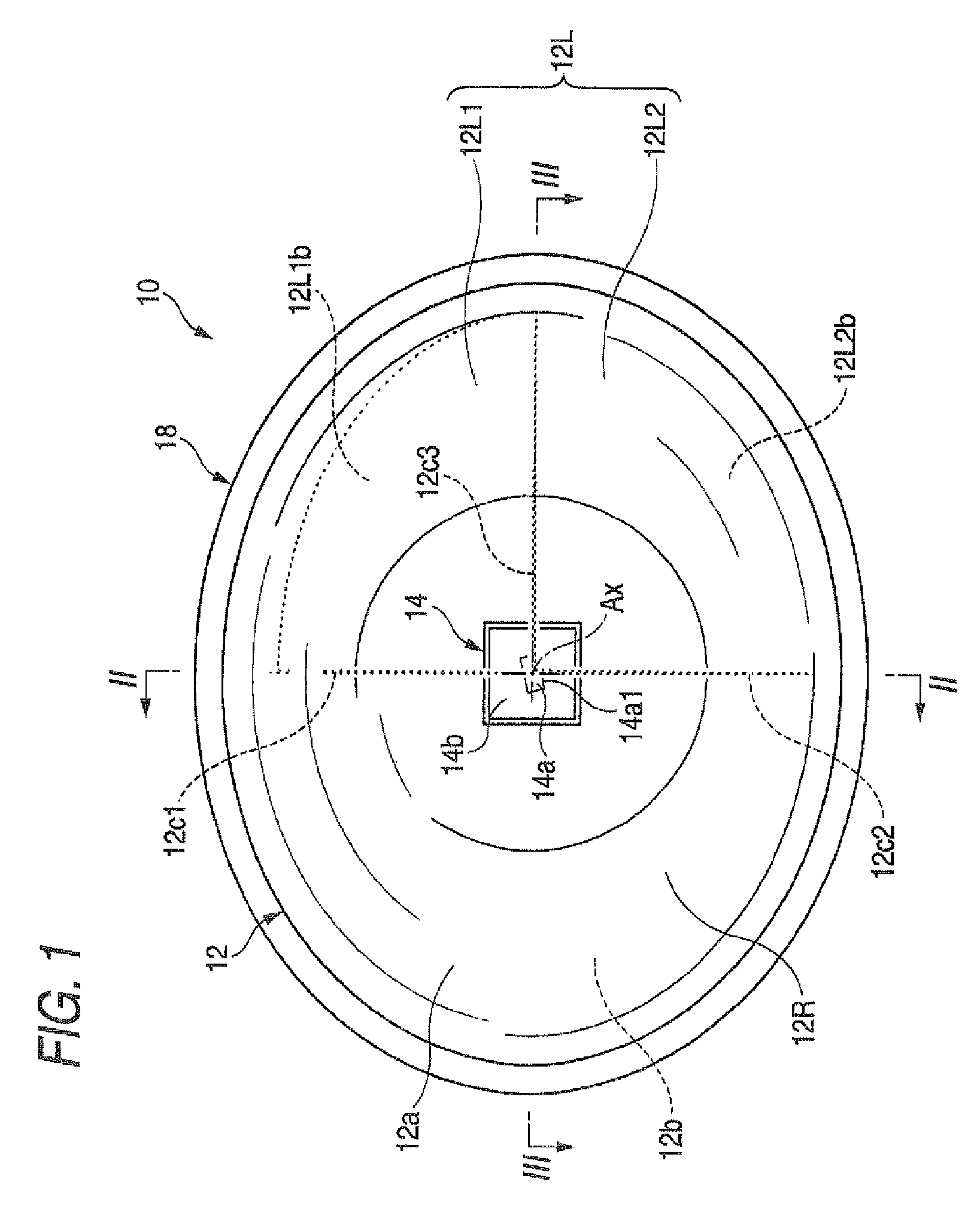 Lamp unit of vehicle headlamp