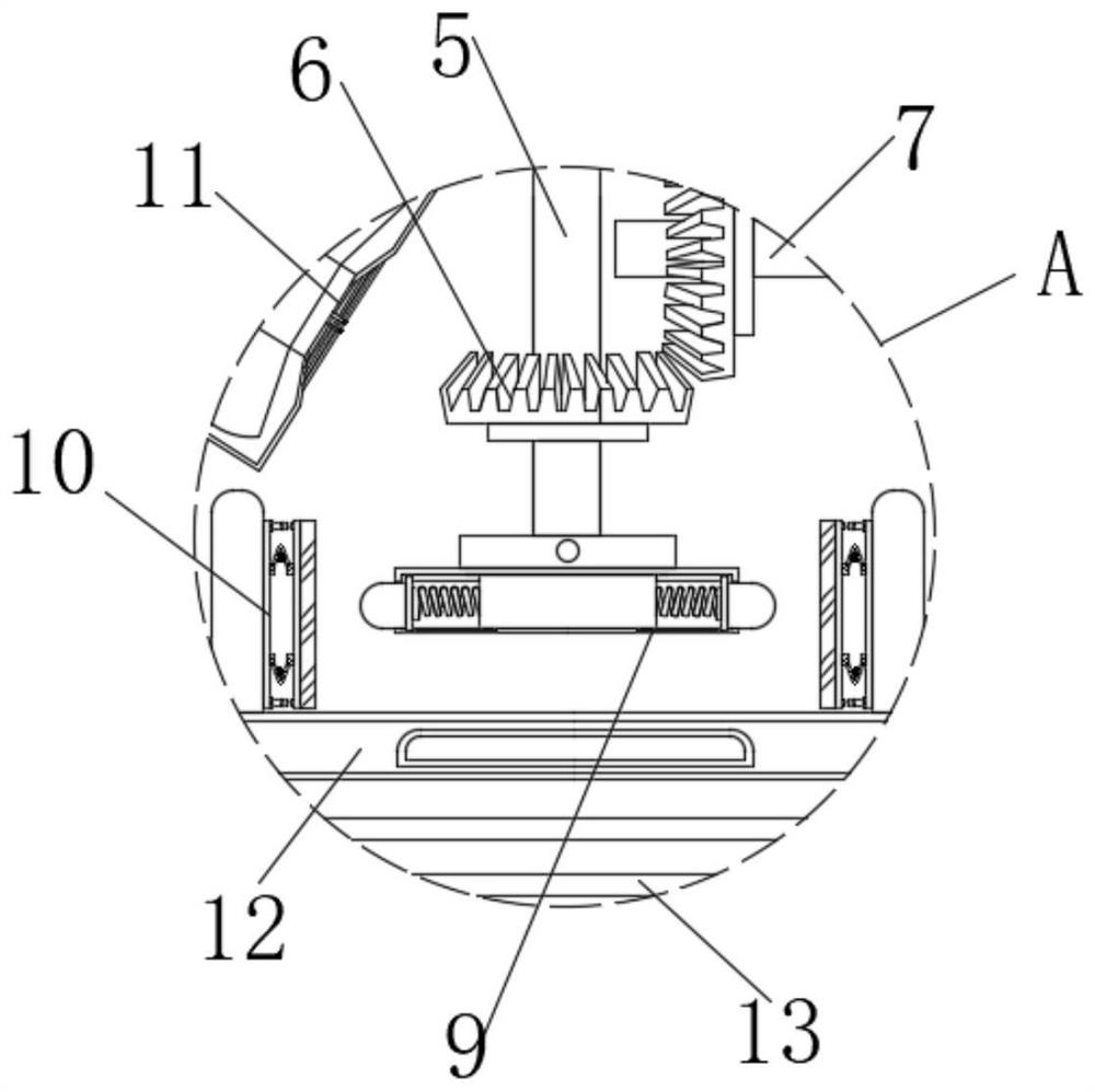 A smearing device with a quantitative glue-out structure for shoemaking