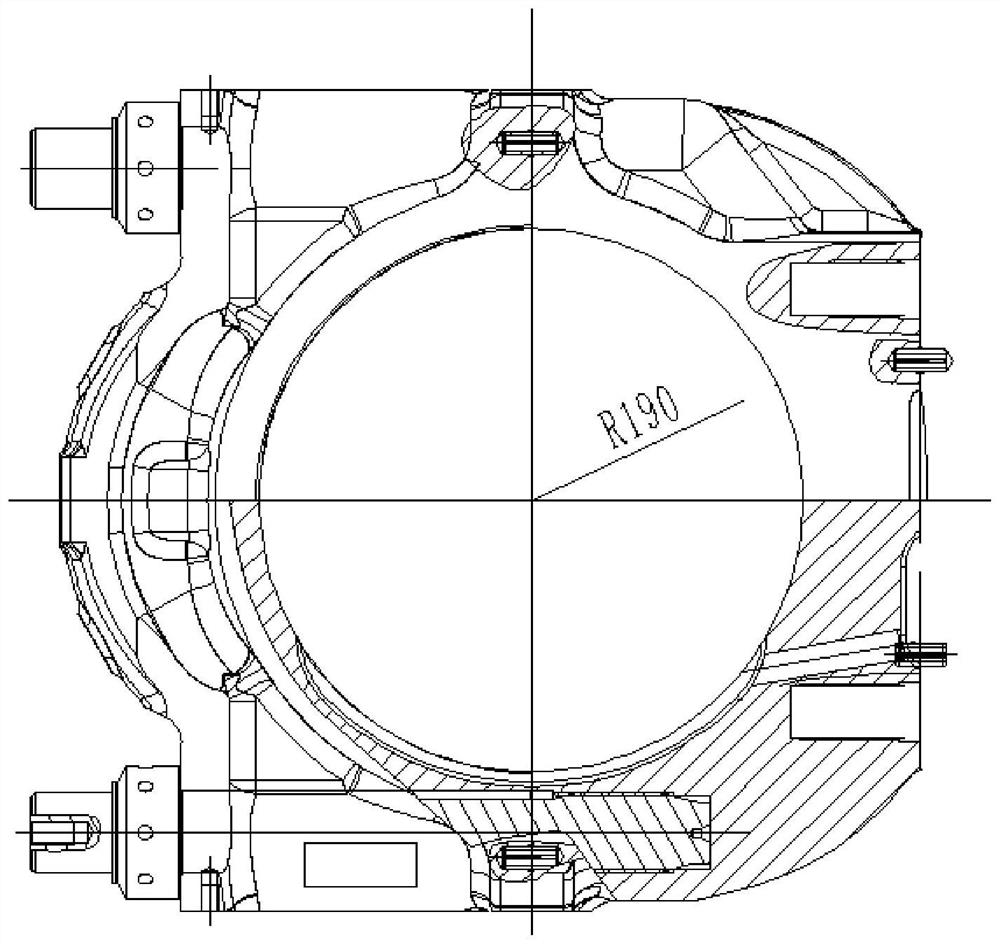 Method for controlling strengthening shot blasting deformation of large-end inner hole of connecting rod of marine diesel engine