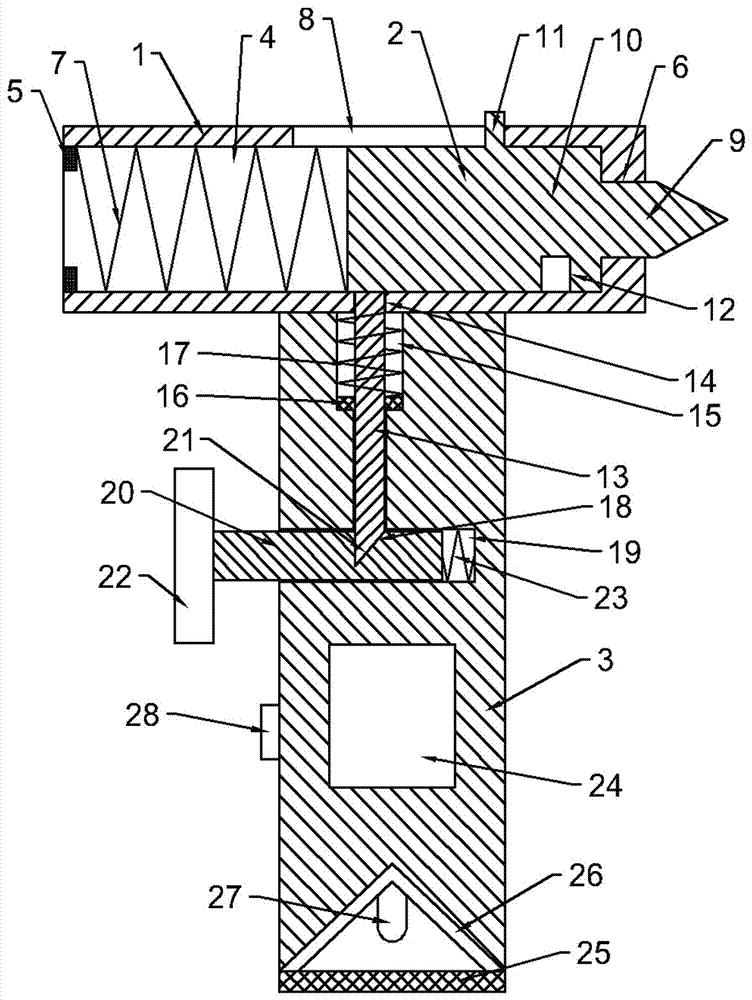 Fire-fighting hammer for fire-fighting safety