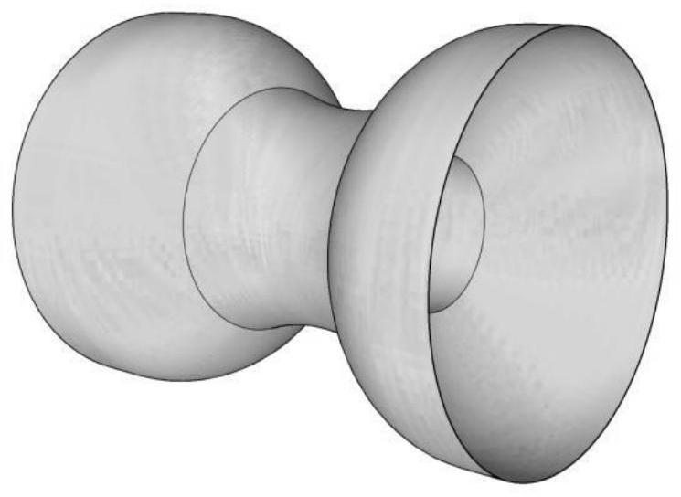 Fabricated foam concrete filled dumbbell-shaped thin-walled pipe bridge pier anti-collision device