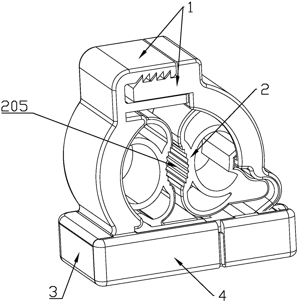 A punching device suitable for livestock management and a use method thereof