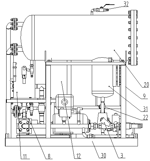 Oil purifier for oil used in anti-explosion boat