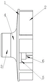 High-power sewage pump impeller structure