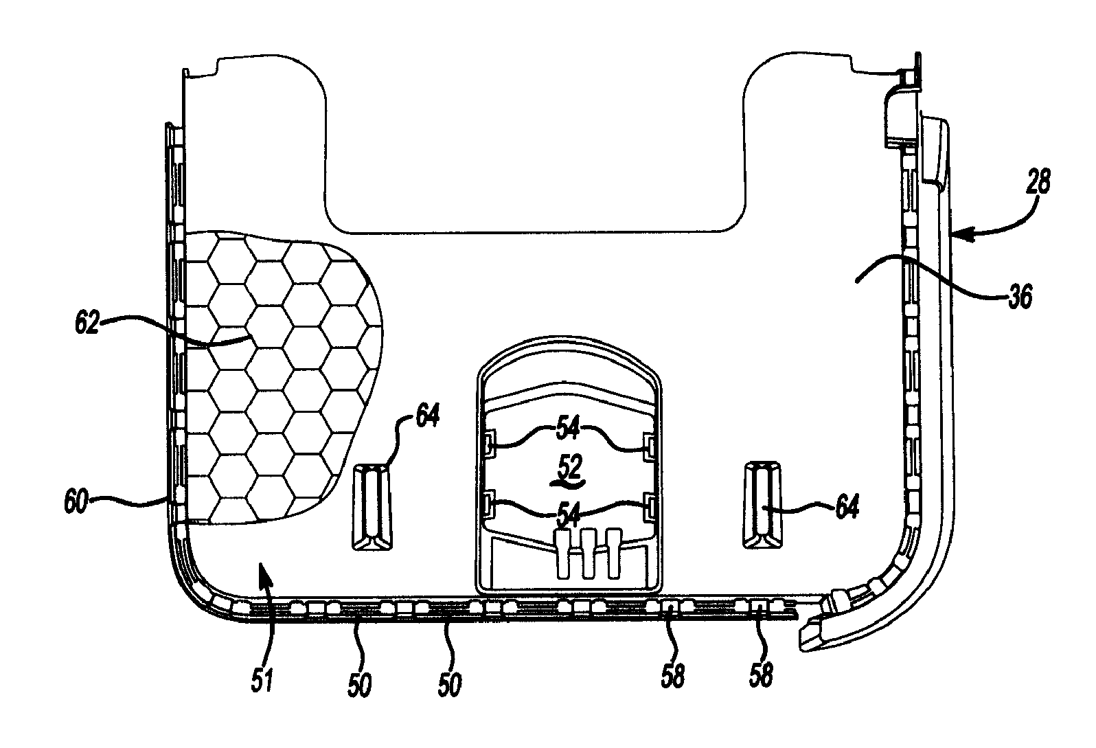 Vehicle seat assembly with polymeric cushion pan