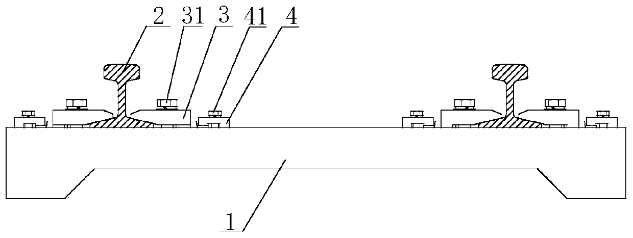 Rail butt joint fixing device