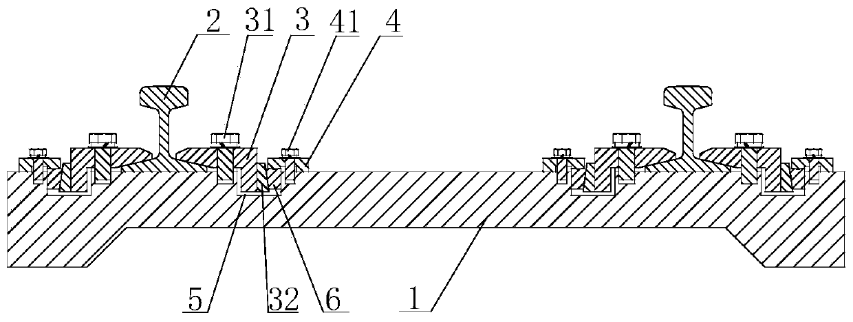 Rail butt joint fixing device