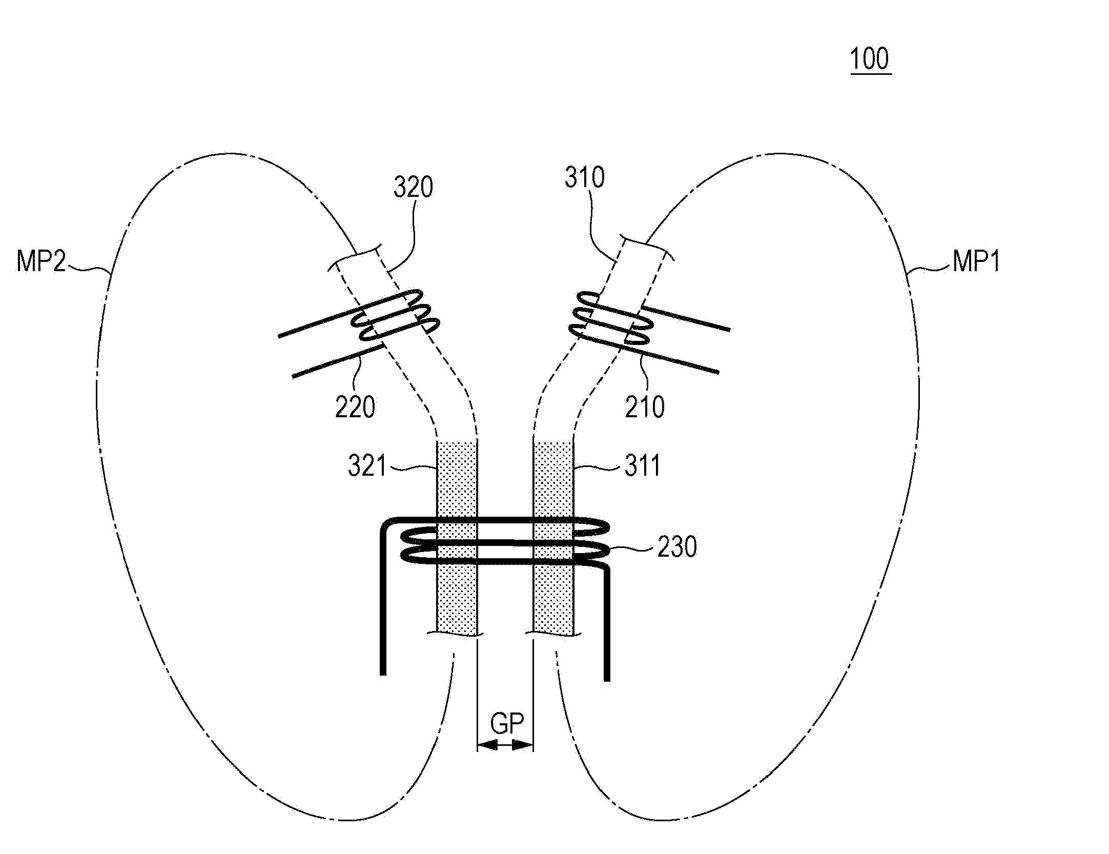 Coil structure and power source device