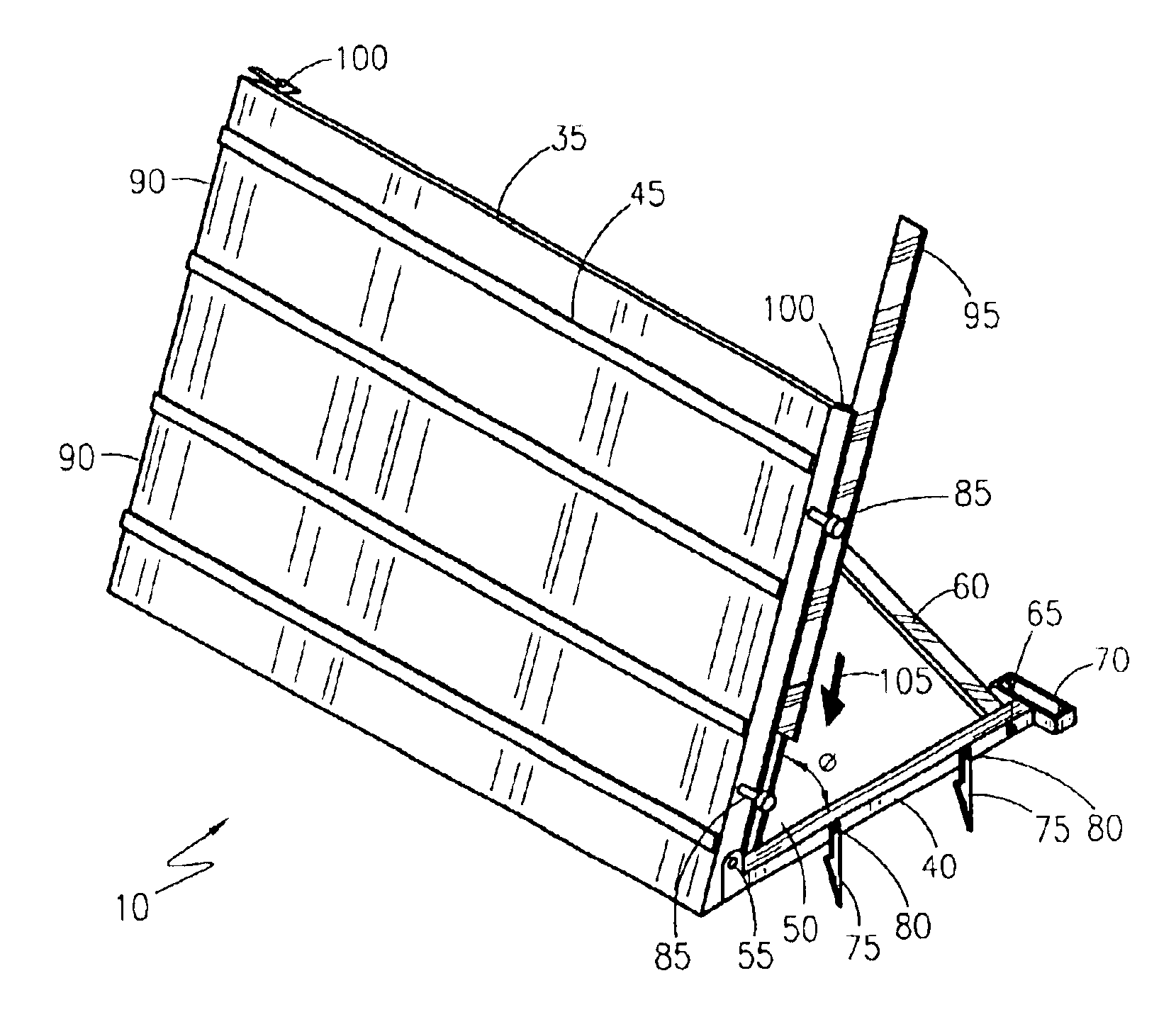 Flood control panel system