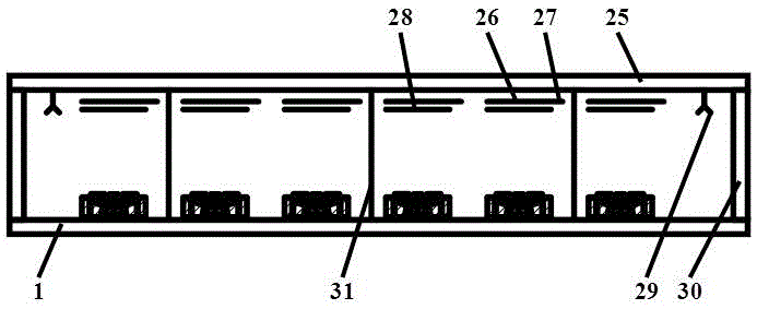 Light emitting display of multi-angle straight arc combination silver gate control different skew surface segmentation large skirt cathode structure