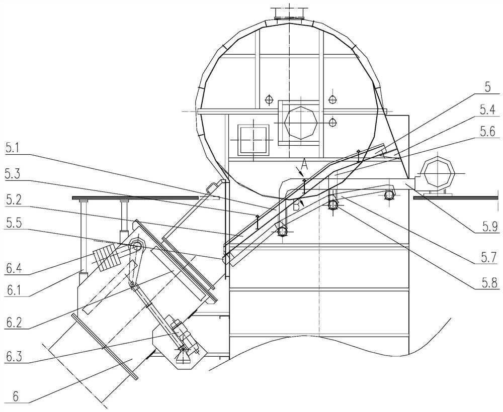 Material cooling system of large rotary kiln