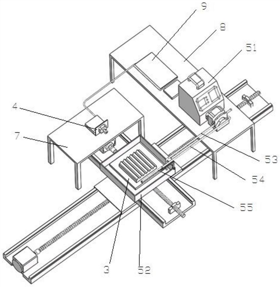 A self-identifying multi-angle magnetic pole head chemical magnetic particle grinding processing device