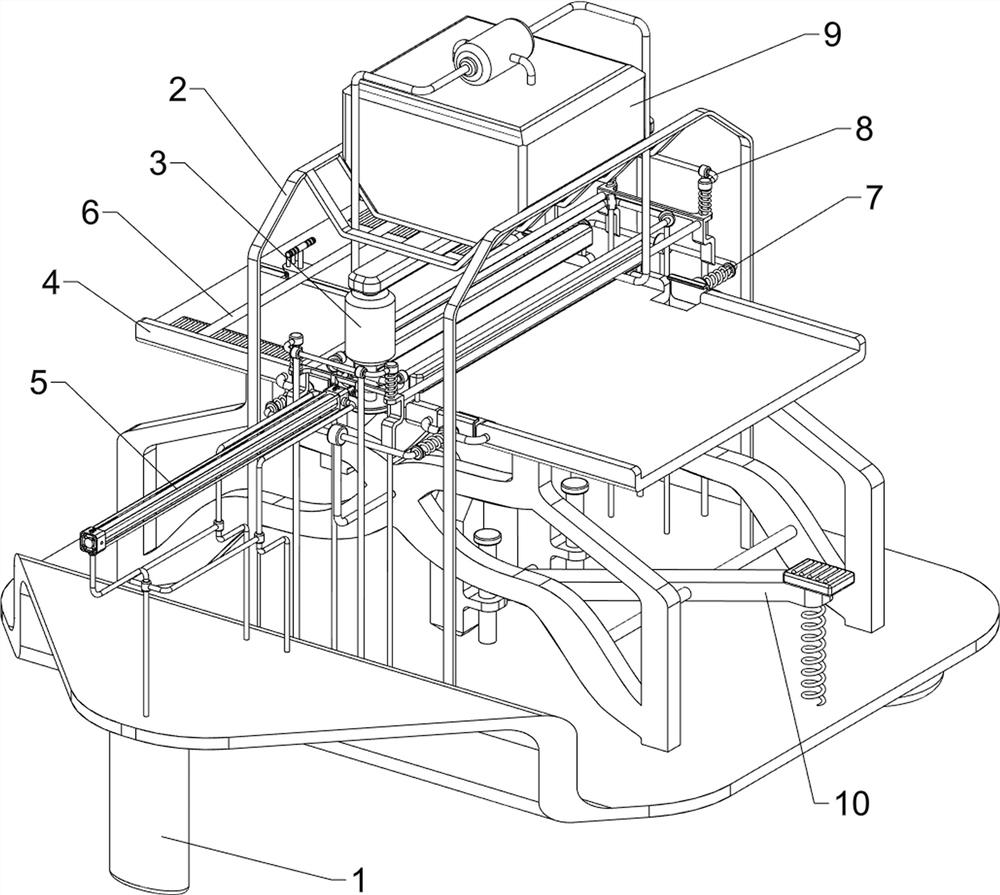 Rotary grinding equipment for iron plate weld mark of hardware