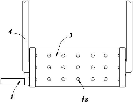 External protection device with self-heat-dissipation structure for central air conditioning unit