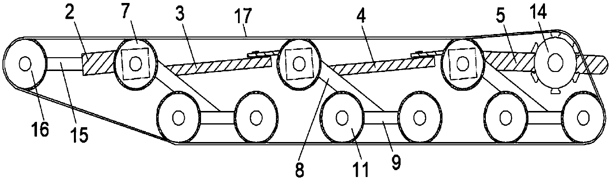 Novel crawler car chassis