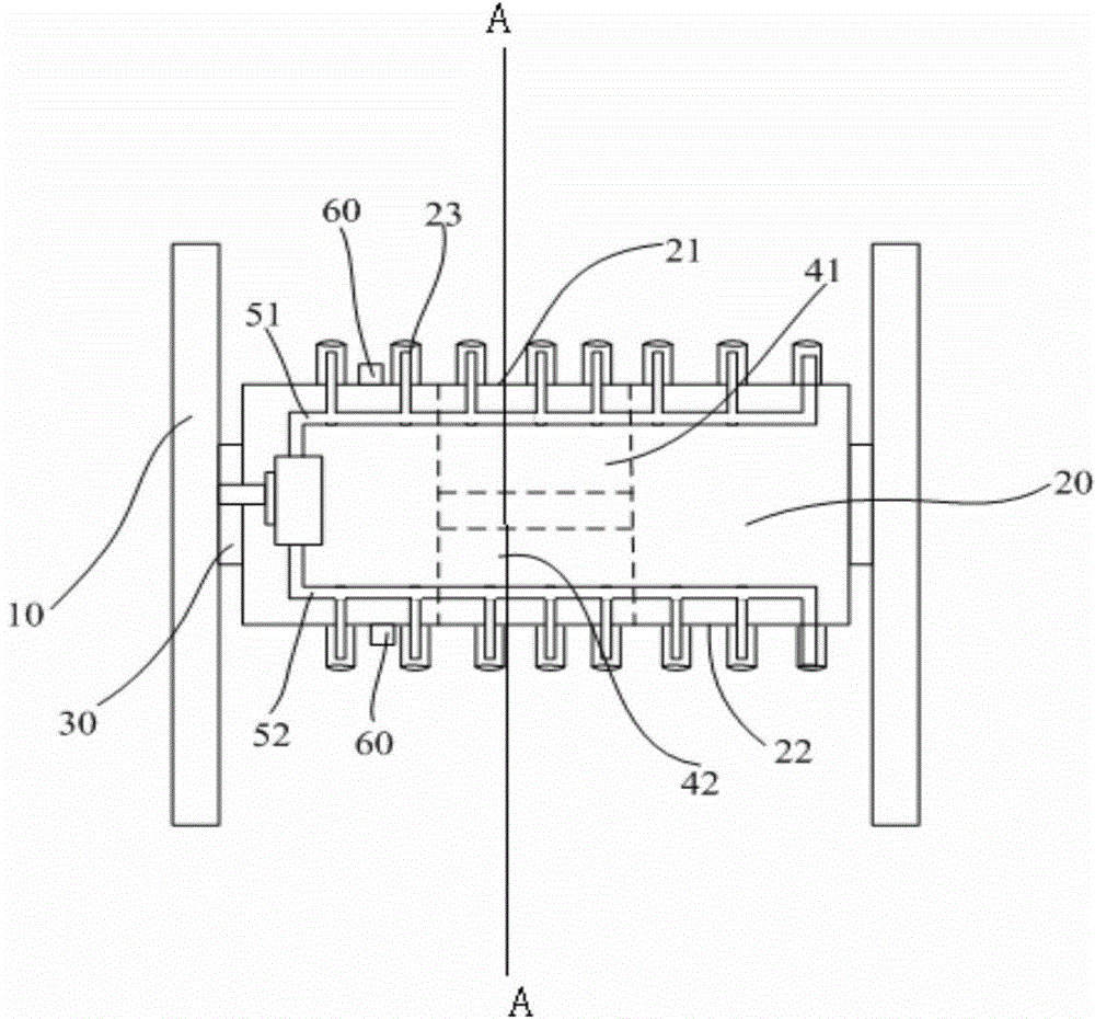 Turning device, base plate box aligning system and base plate box aligning method