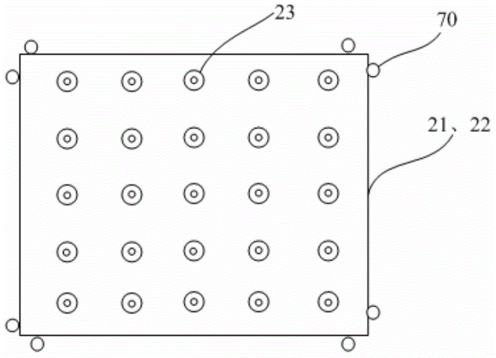 Turning device, base plate box aligning system and base plate box aligning method