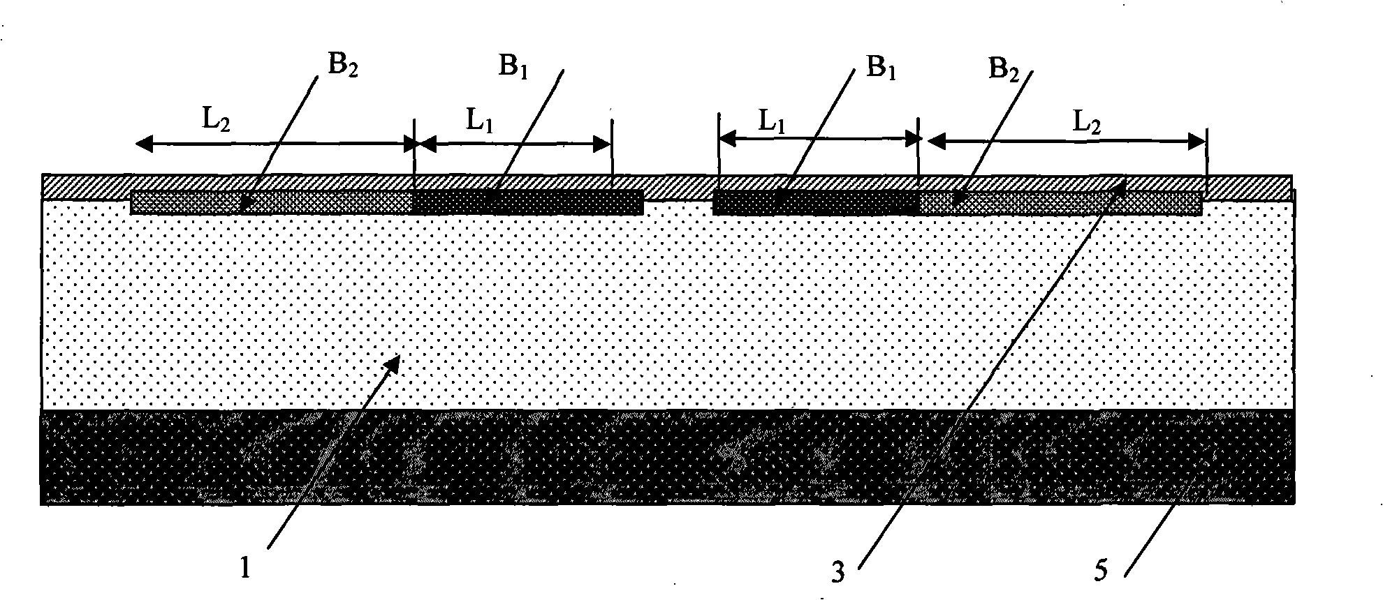 Multi-sectorization shallow junction low-temperature semiconductor structure with differ doping concentration and high disruptive voltage as well as manufacturing method thereof