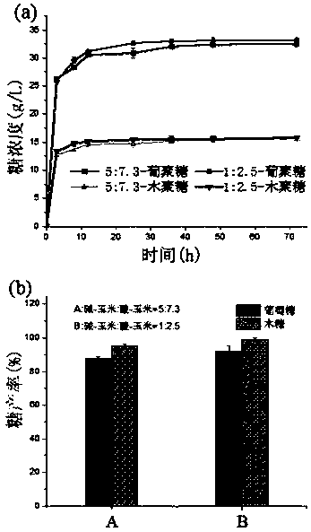 Pretreatment method and fermentation process of mixed lignocellulose