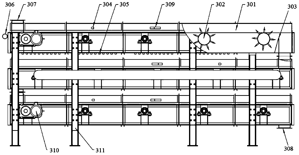 Composite biological enzyme waste denim decoloring preparation and decoloring process system