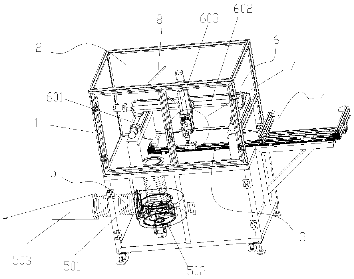 Full-automatic pneumatic grinding machine and method thereof